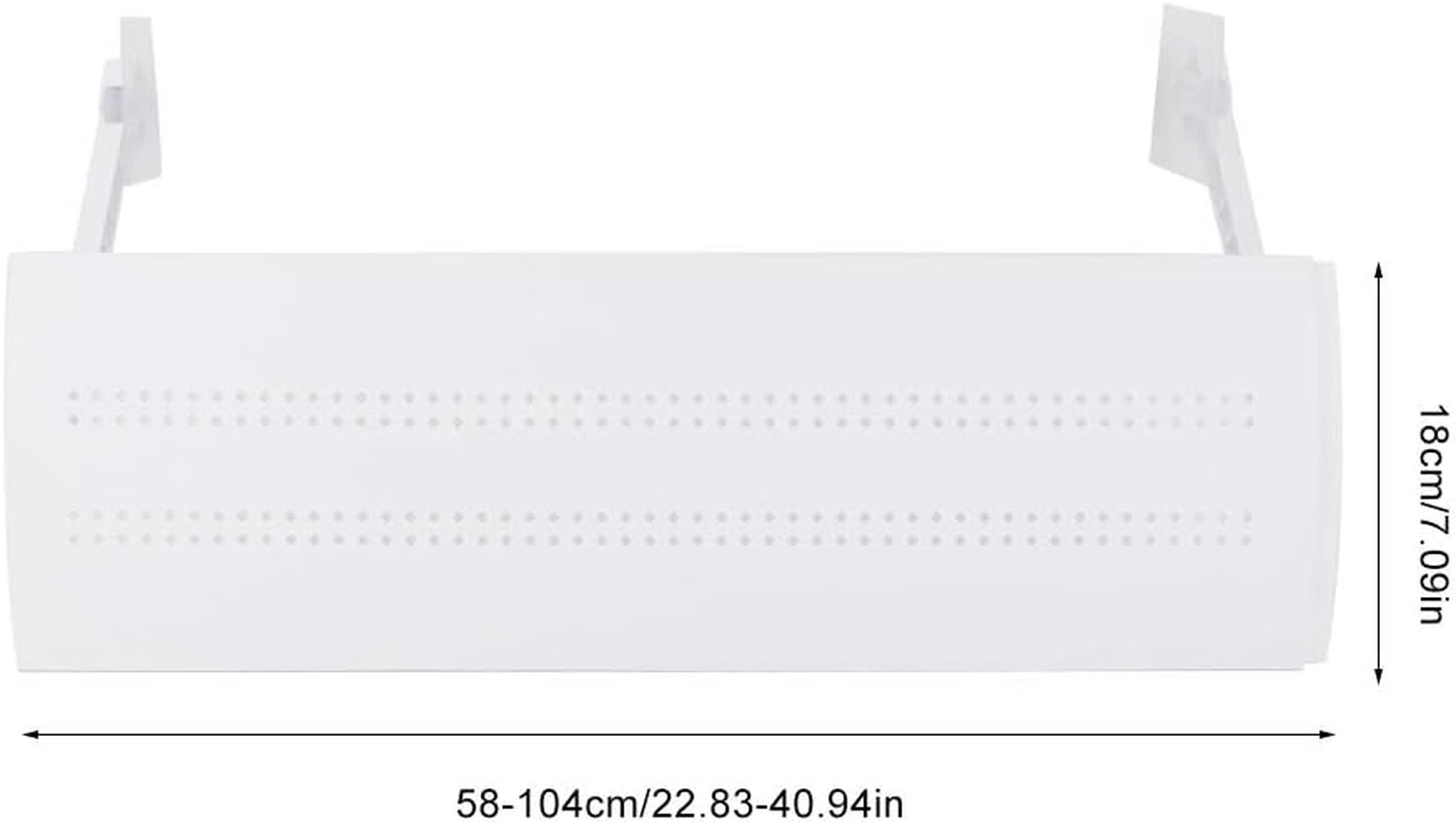 Riuulity Adjustable Wind Deflector, Prevent Direct Blowing Wind Guide for Room Air Conditioners Universal anti Wind Baffles (Hollow Waterproof Model) image number 4