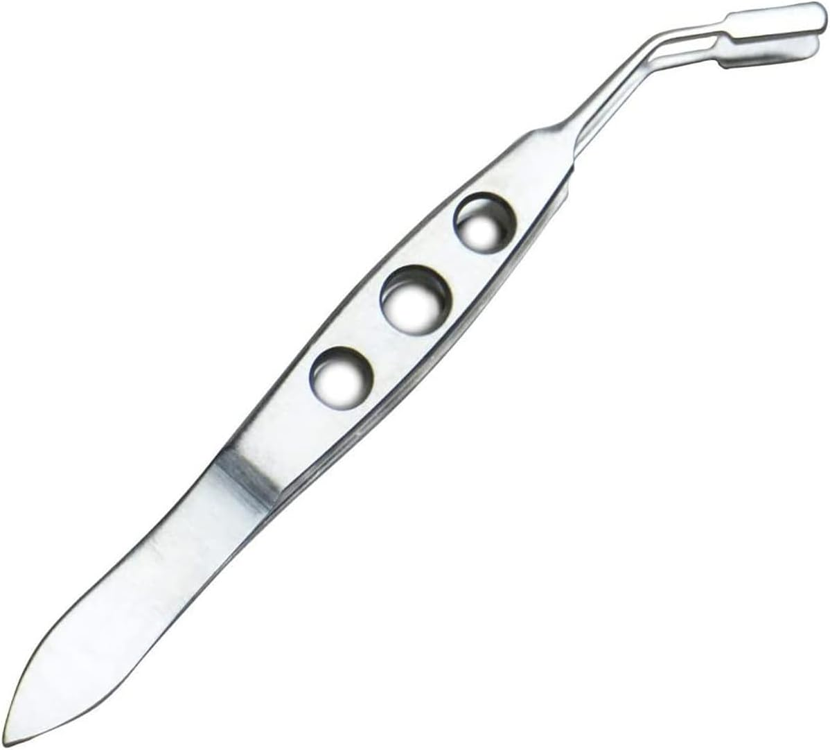 Lexziuo 1PCS Eyelid Forceps - Stainless Steel Meibomian Gland Expressor Tweezers with Non-Slip Handle, Precision Medical Instrument for Ophthalmology & Beauty Salon image number 6