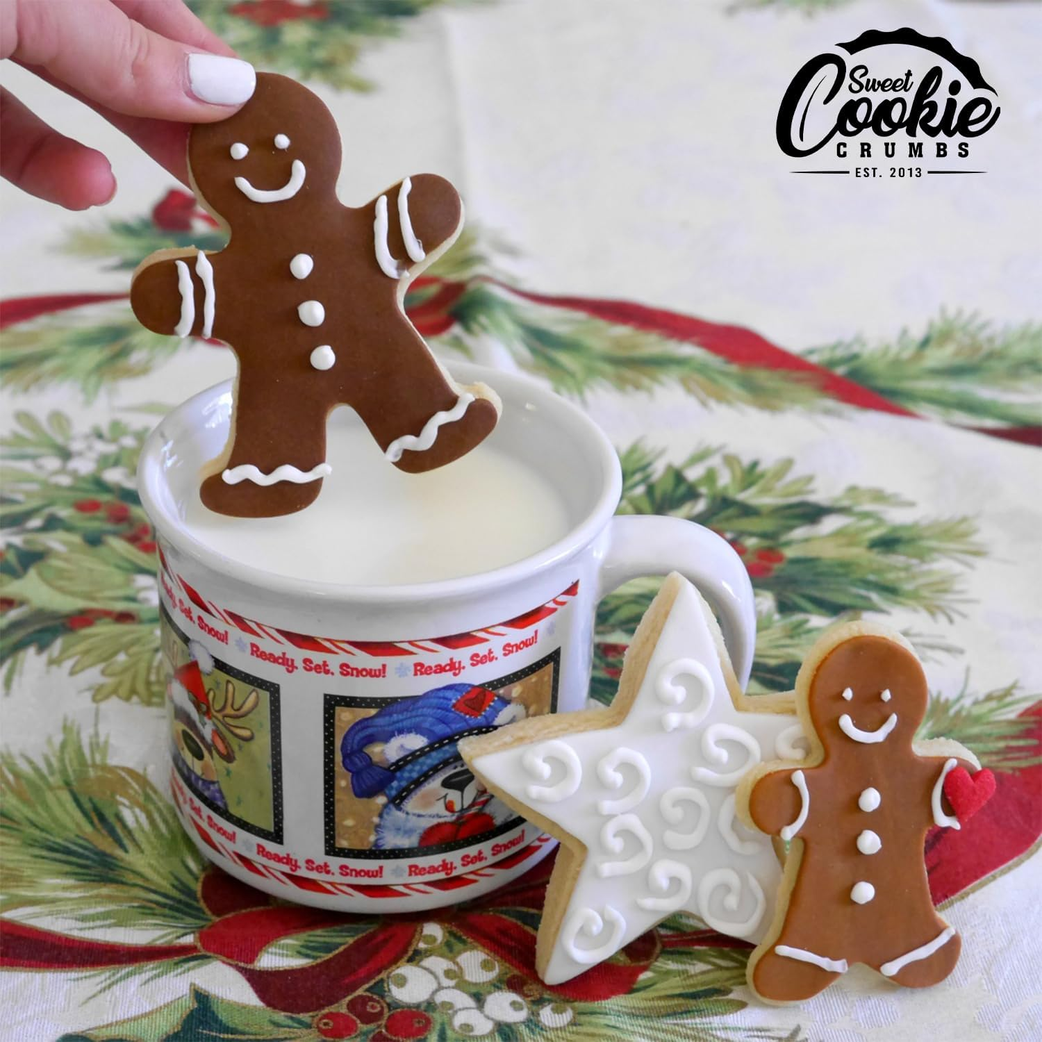 Gingerbread Man Cookie Cutter Set, 3 Piece, Stainless Steel image number 5