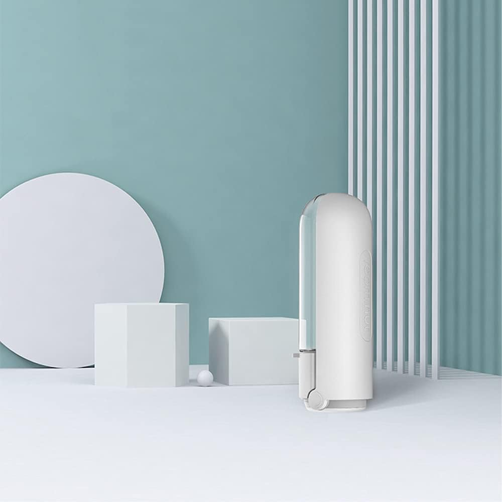 AFULILI 420Ml Pet Water Bottle 180&deg; Folding Portable Cat Dog Drinking Feeder for Outdoor Walking Traveling Leak-Proof Dog Food Adapter(White) image number 4