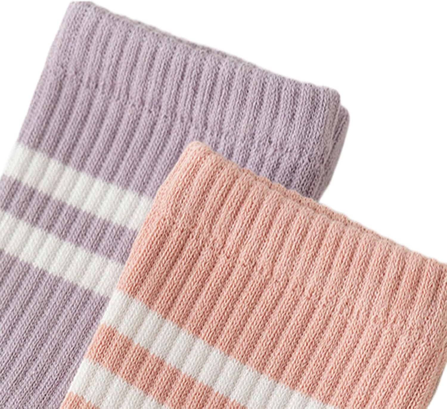 Dress Cici Half Crew Cotton 5 Toe Yoga Pilates Grip Socks for Women with Strips on Cuff (6 Pairs) image number 5