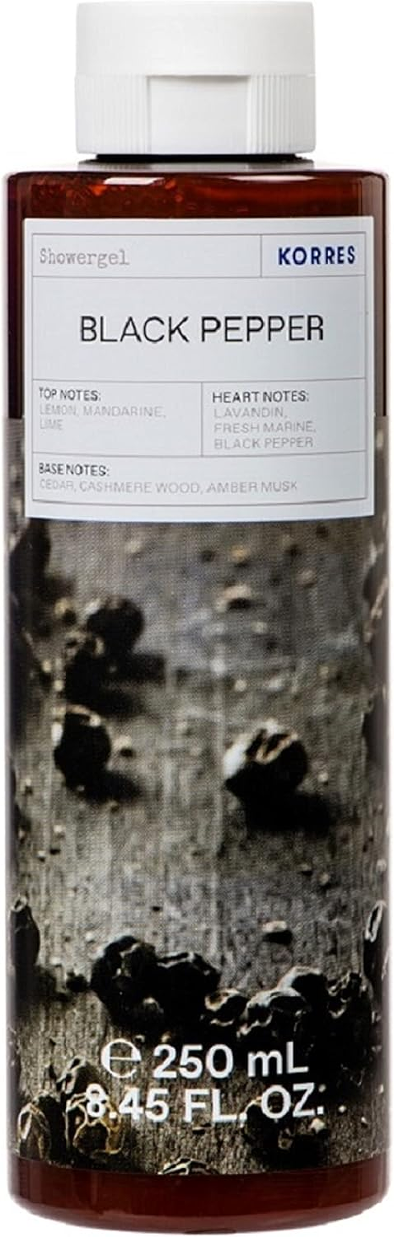 KORRES White Tea Revitalising Shower Gel for Women with Active Aloe Vera, Dermatologically Tested, Vegan, 250 Ml