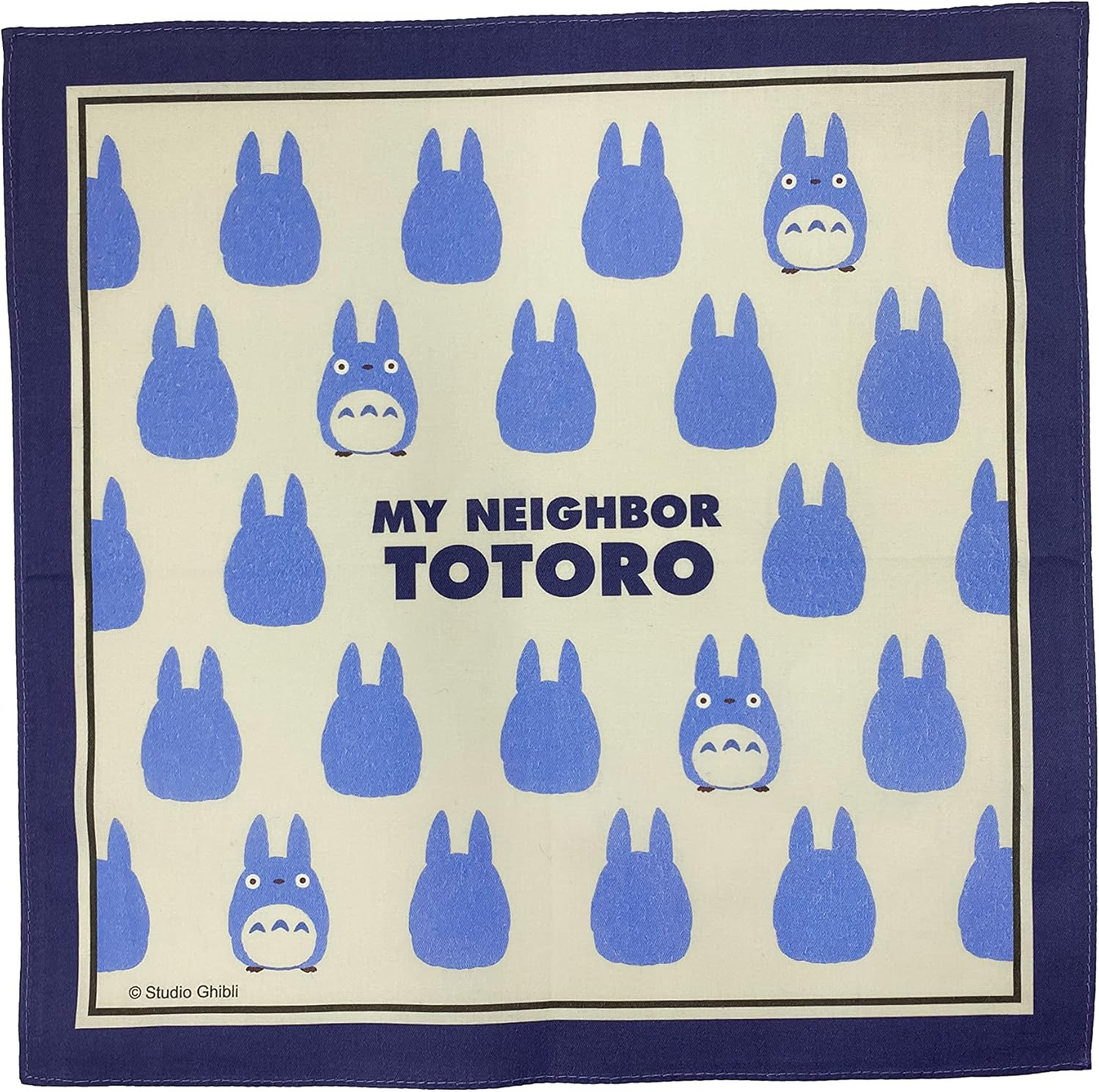 Marushin 1025013900 Handkerchief, My Neighbor Totoro Silhouette, Character, Kindergarten, School Entrance Preparation, Kindergarten, Elementary School, Boys and Girls image number 3