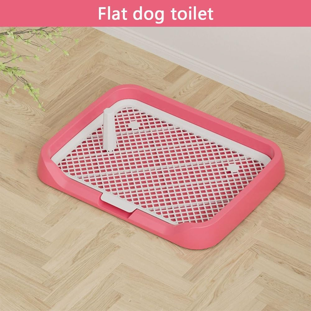 RUTREZOGO Reusable Indoor Dog Potty Training Tray with Flat Grid and Removable Posts, Easy-To-Clean Pet Potty Seat with Splash Protection for Puppies and Dogs image number 3