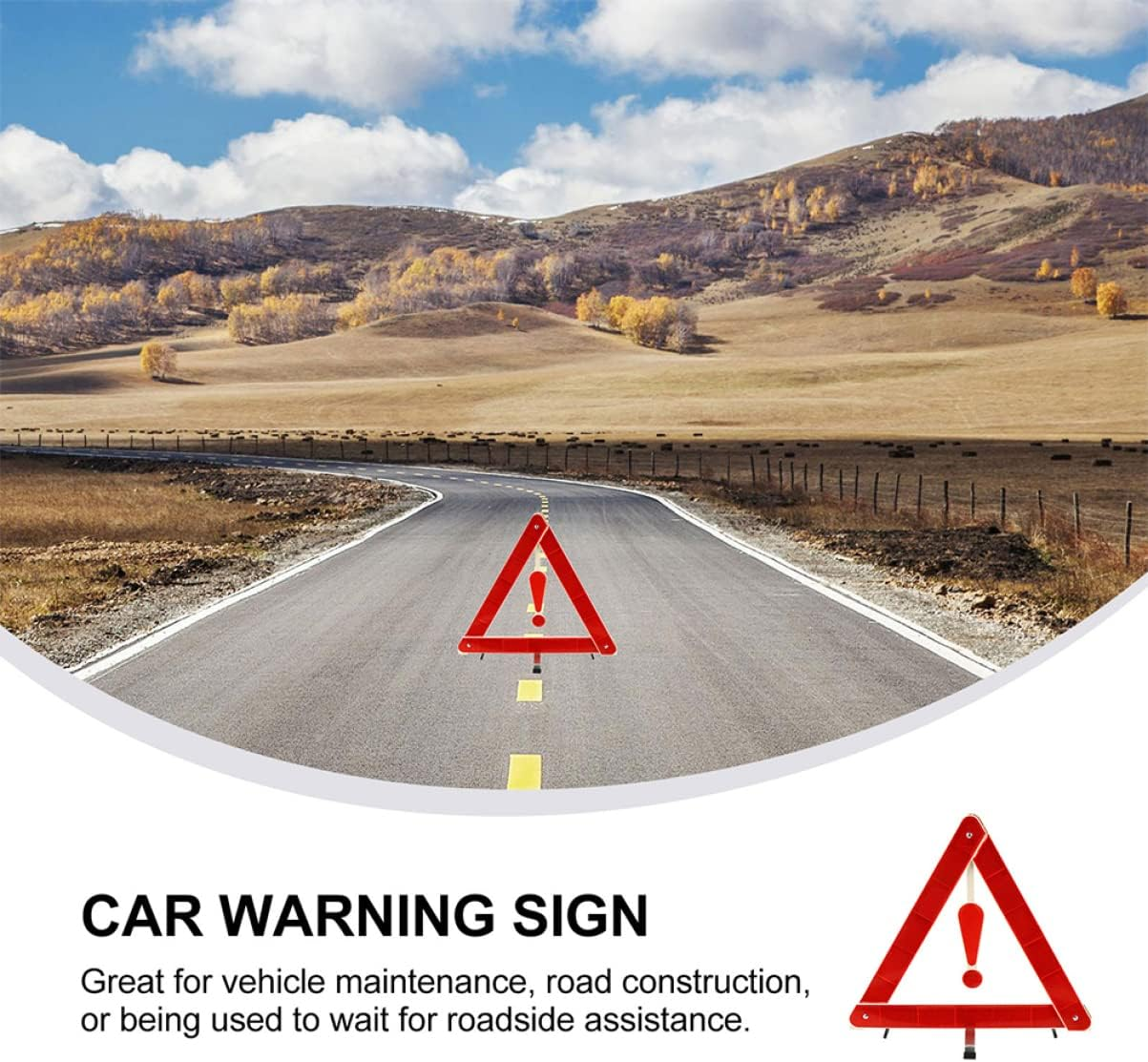 Foldable Auto Warning Sign Triangle Road Safety Warning Triangle for Car Emergency Reflective Car Safety Sign for Roadside Breakdown in Australia