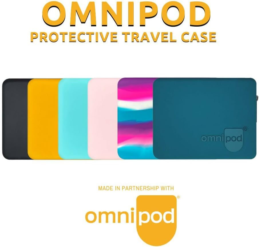 Omnipod Protective Travel Case | Silicone Storage Fits an Insulin Vial and One Pod| Diabetic Care Products | Diabetes Supplies Organizer (Black) image number 5