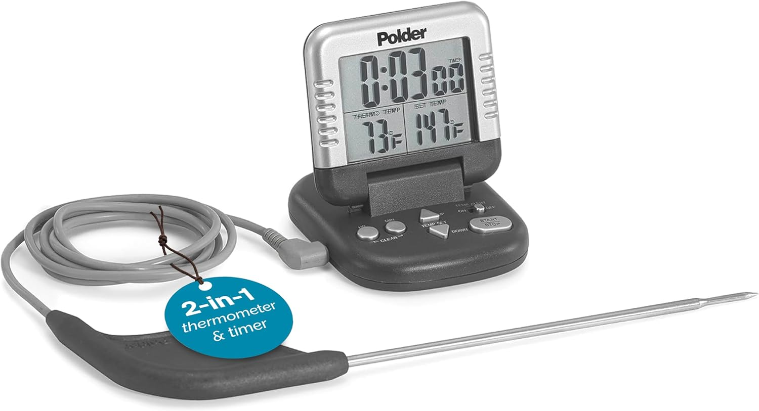 Polder Digital In-Oven Thermometer & Timer image number 6