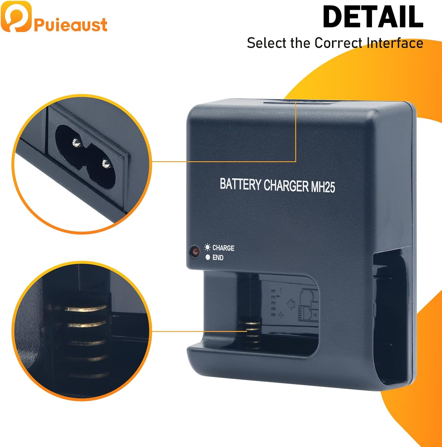 Mh-25(A) Charger for Nikon EN-EL15 En-El15A En-El15B Battery for Nikon D500 D600 D610 D750 D780 D800 D800E D810 D810A D850 D7000 D7100 D7200 D7500 Coolpix Z1 Z5 Z6 Z6 II Z6 III Z7 Z7 II Z8 V1 1V1 image number 2