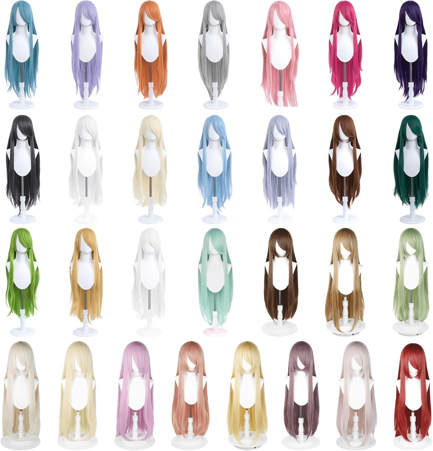 100 Cm Long Wig, Universal Anime Costume Cosplay Wig, Perfect for Party, Daily Use, Festivals and Halloween, Ideal for TV, Film, Anime Character Cosplay (Teal) image number 3