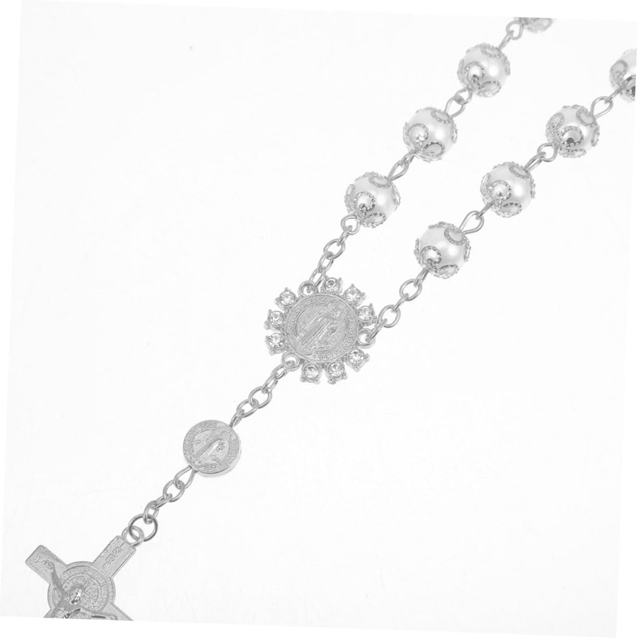 GRIRIW 2Pcs Cross Ornaments Mirror Accessories Pendant Accessories Decoration Kit Accessories Pendant Tilt Candles Decoration Bracket Cup Candles Car Ornaments Silver Aluminum Alloy