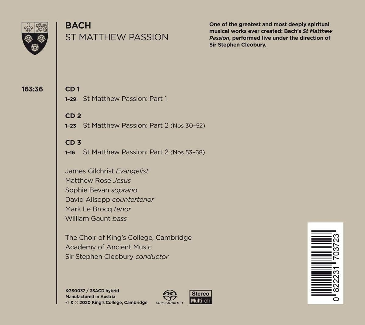 Bach: St. Matthew Passion image number 1