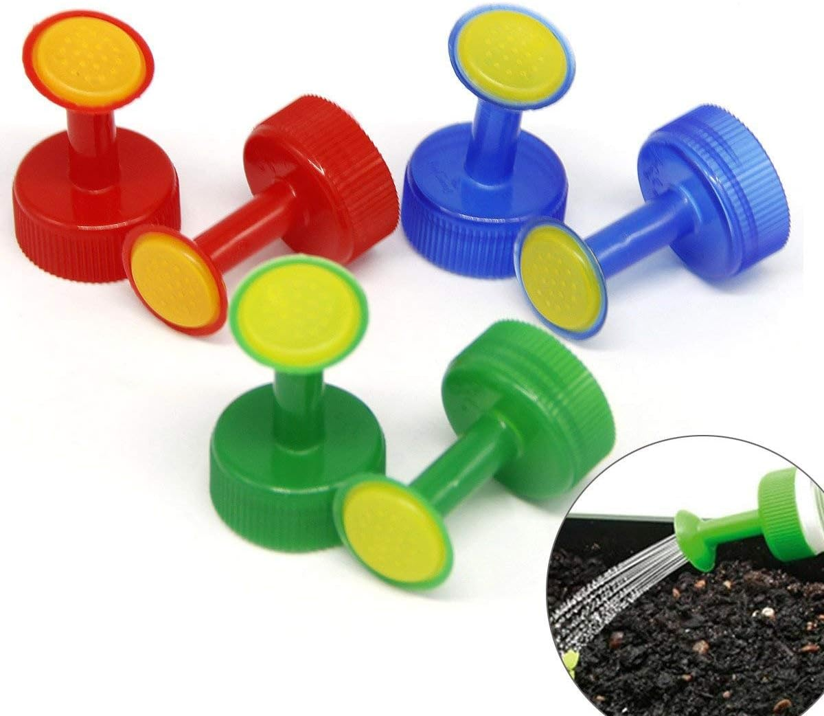 Coolrunner Bottle Cap Sprinkler PVC Plastic Watering GB 28Mm Caliber Little Nozzle Sprinkler Head Watering Vegetables Mist Nozzle (6)