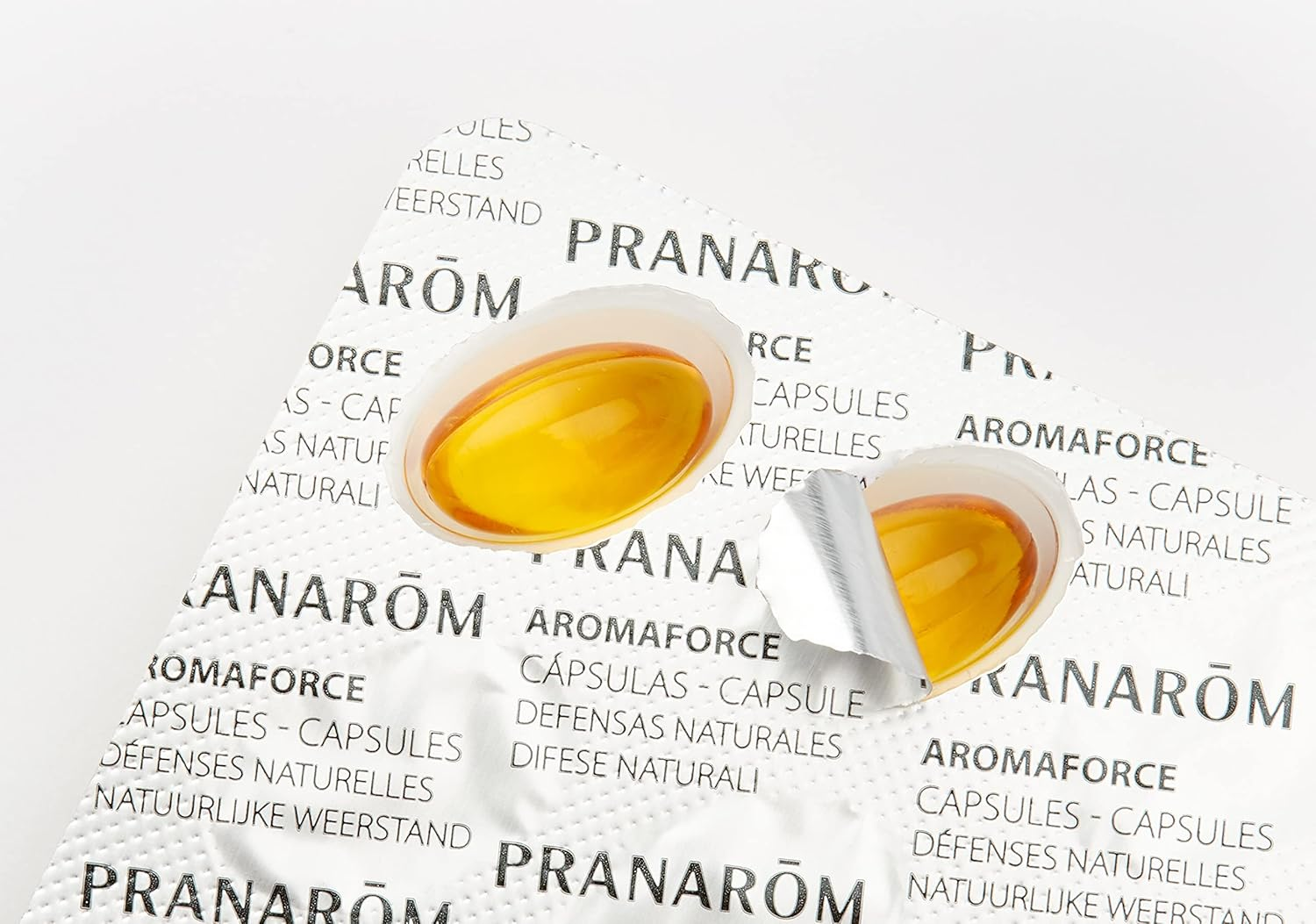 Pranar&ocirc;m, Aromaforce, C&aacute;psulas Defensas Naturales, Contiene Aceites Esenciales De Jengibre Y Ajedrea, Que Contribuyen a Mantener Las Defensas Naturales, 30 C&aacute;psulas