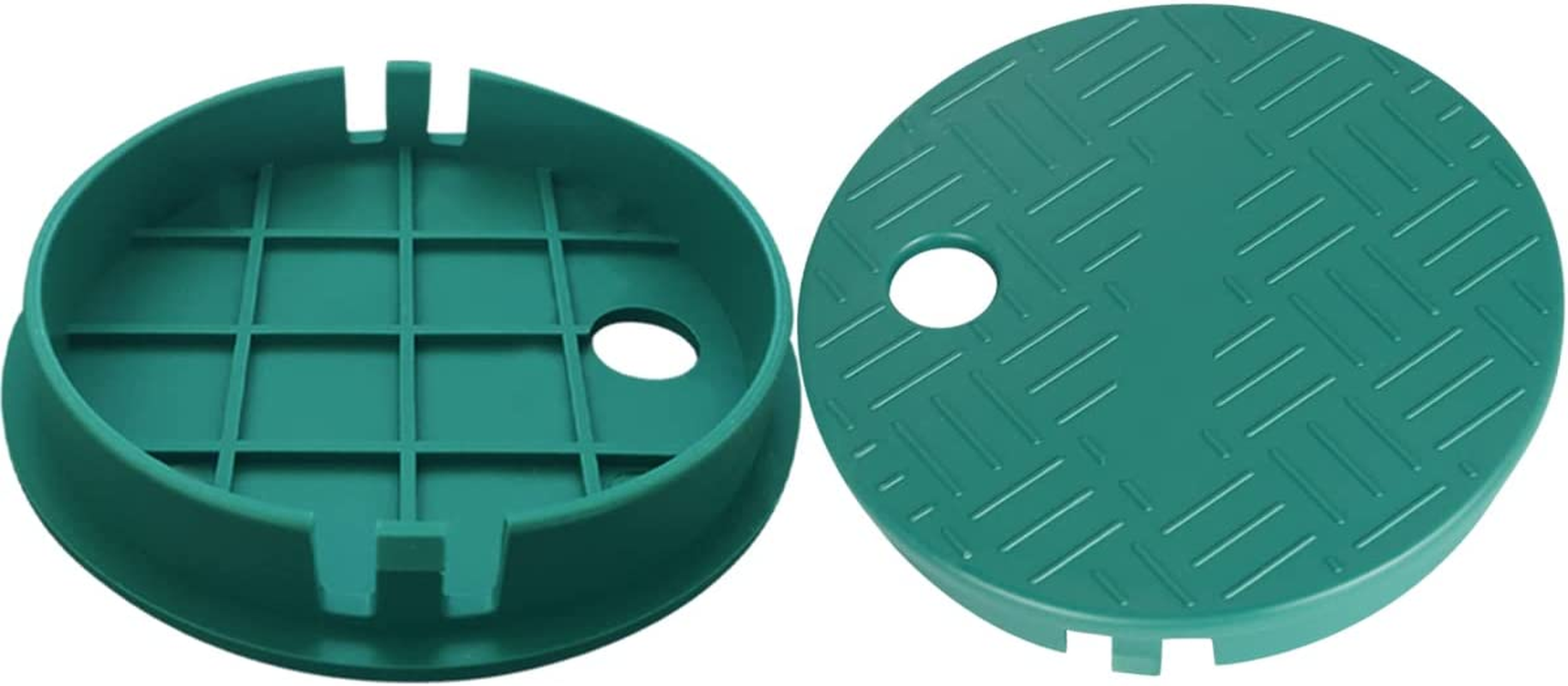 2 Pcs Sprinkler Valve Box Cover Valve Box Cover Lid Replacement for Circular Sprinkler System Irrigation Control Valve Inner Diameter 5.5-Inch - 10Inch 2Piece image number 4