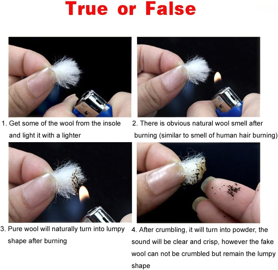 Australian Sheepskin Insoles，Thick and Warm Wool Insole，Women Men Replacement Insole (Women US Size 8) image number 4