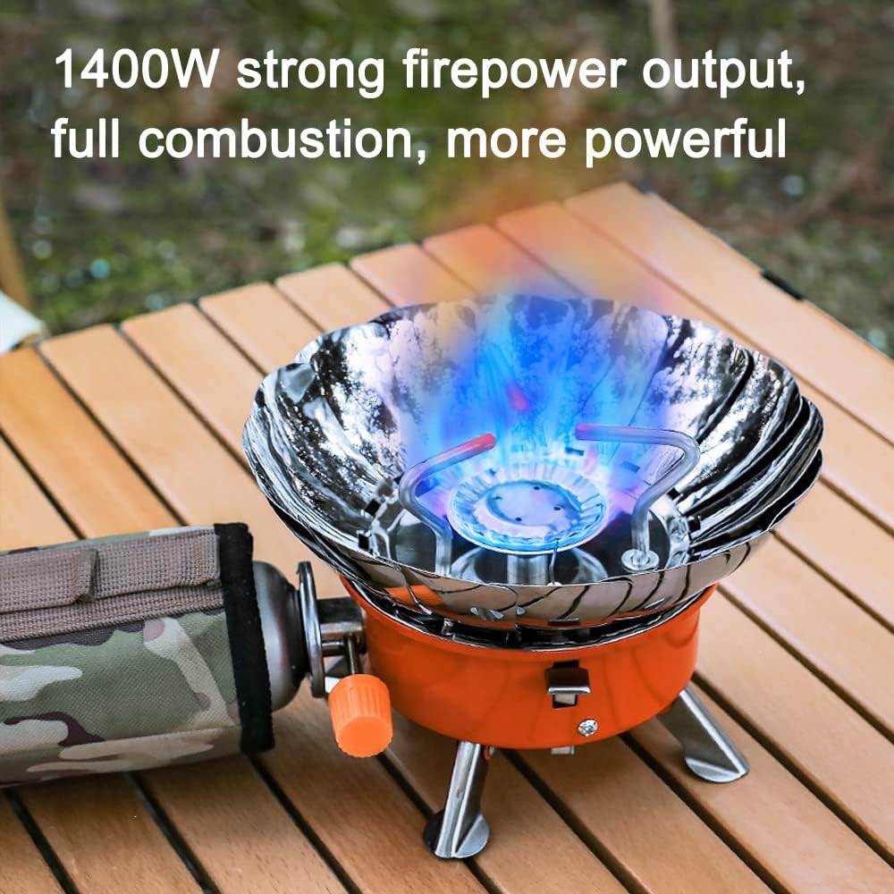 Outdoor Electronic Ignition Stoves Tourist Portable Cooking Accessory Foldable Gasstove Adjustable Firepower Camping Hiking Furnace Gascooker image number 3