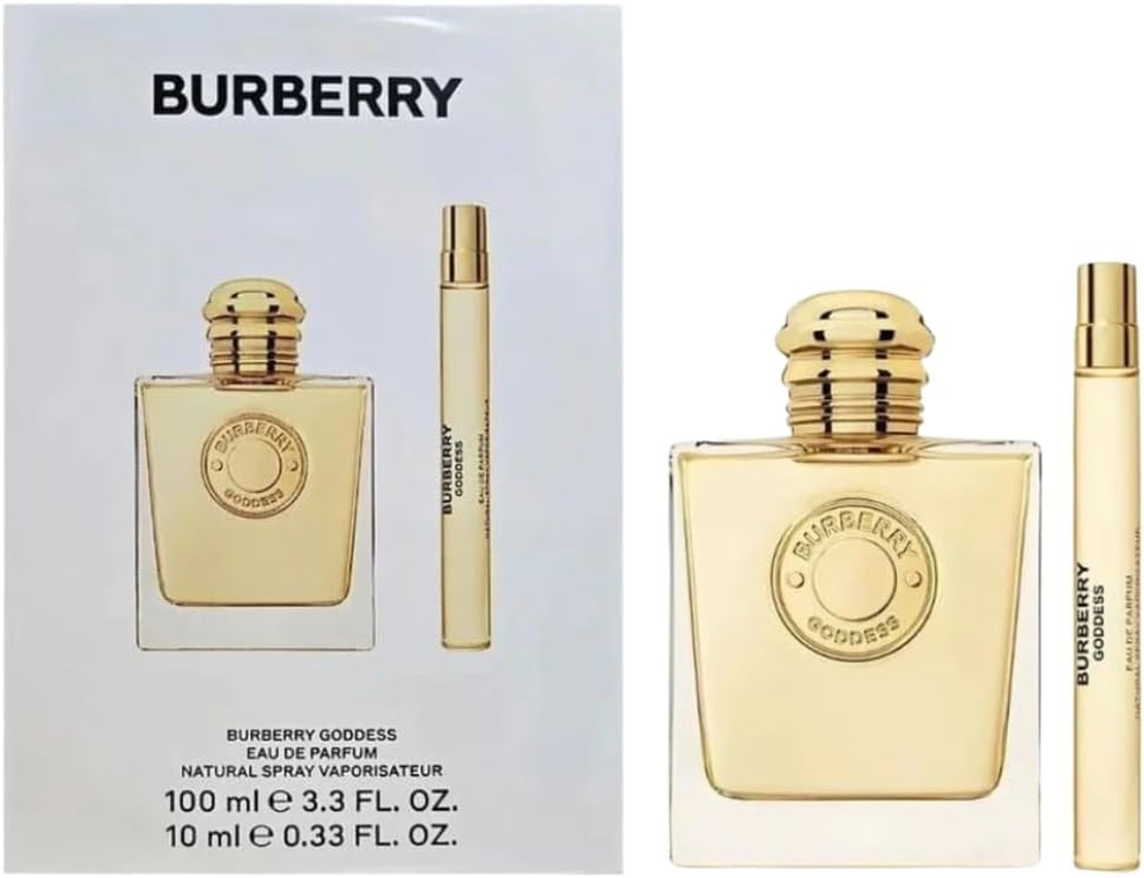 Burberry Goddess by Burberry for Women - 2 Pc Gift Set 3.3Oz EDP Spray, 0.33Oz EDP Spray (Mini)