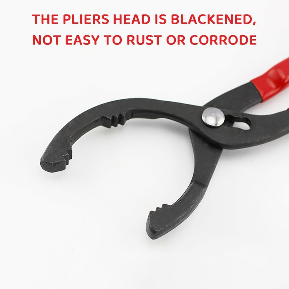 30 CM Adjustable Oil Filter Wrench Pliers &ndash; High-Torque Oil Filter Removal Tool with Non-Slip Rubber Grips, Locking Jaw Design, &ndash; Ideal for Automotive Oil Changes image number 1