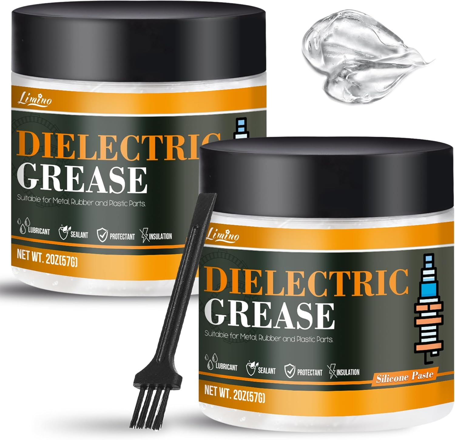 Silicone Grease - 114 G Dielectric & Automotive Grease for Electrical Components and Plugs, Spark Plugs, Automotive O-Ring, Brake Brake - Waterproof Silicone Paste, Heat Resistant and Easy to Use image number 3