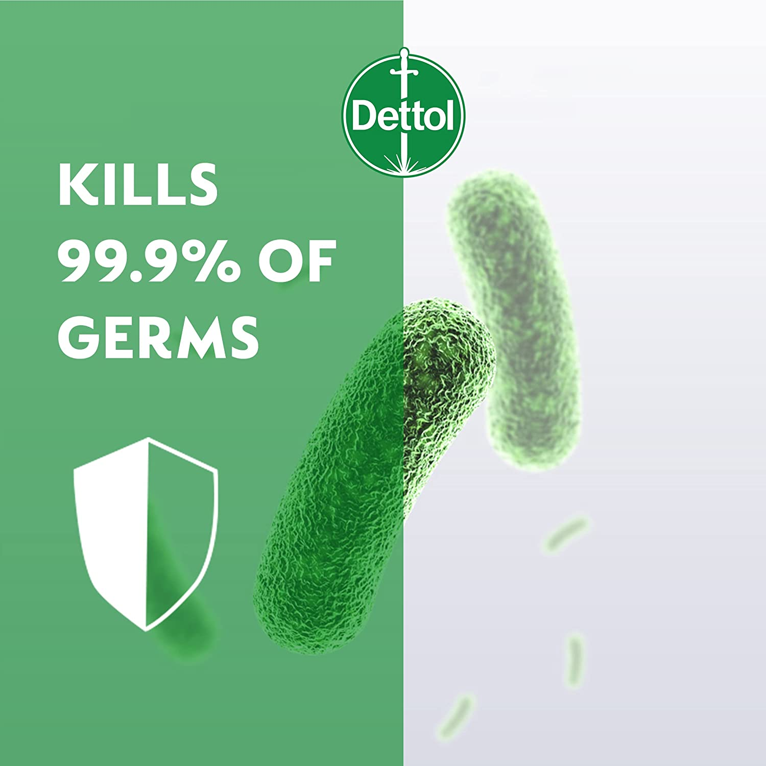 Dettol No Touch Antibacterial Hand Wash Aloe Vera Refill, 250Ml image number 2