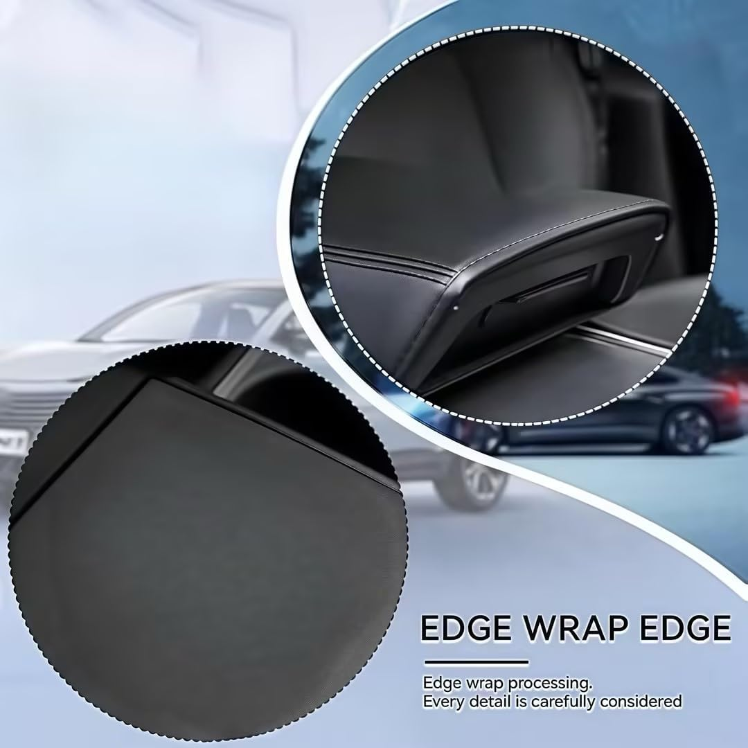 Armrest Cover for Tesla Model Y Model 3, Original Mold Center Console Lid Protector, Premium Soft Leather, Custom Fit for 2017&ndash;2023 Models