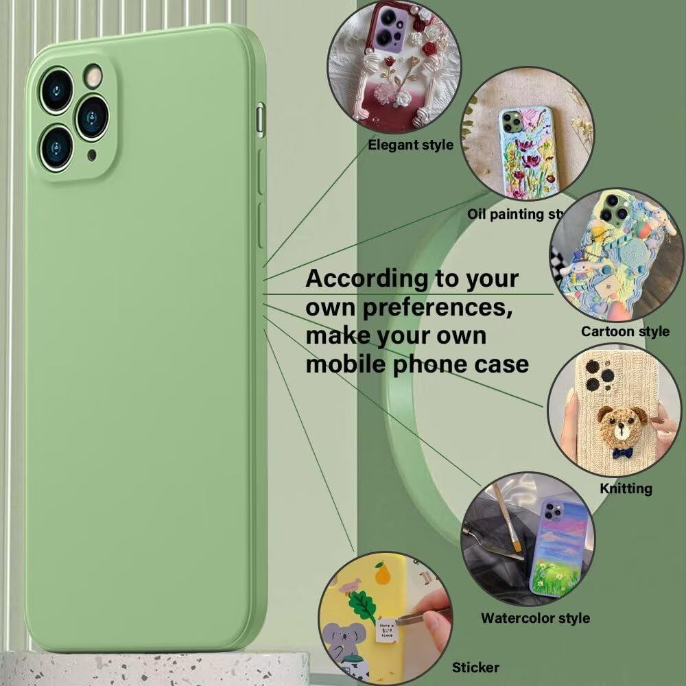 HONLEN Case for Motorola Moto Edge 60 / Edge 60 Fusion Protective Case (6.67 Inches) Liquid TPU Silicone Mobile Phone Case with Drop Protection Silicone Cover Dark Green