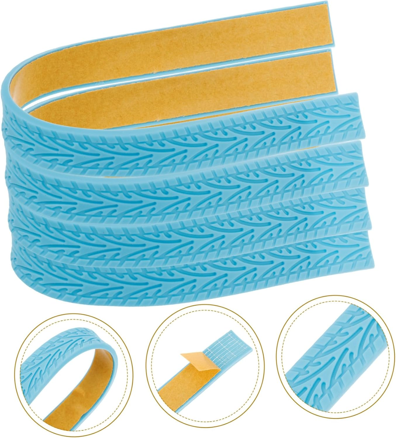 TEMPNAP 4Pcs Blue Silicone Suitcase Wheel Covers with Sports Car Design Noise-Reducing Travel Luggage Wheel Protectors Lightweight Anti-Scratch Covers for Carry Luggage