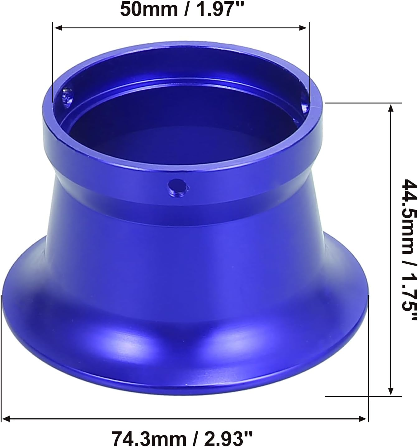 Motoforti Blue 50Mm Inner Dia Motorcycle Air Filter Intake Velocity Stack Aluminum Alloy - Blue image number 6