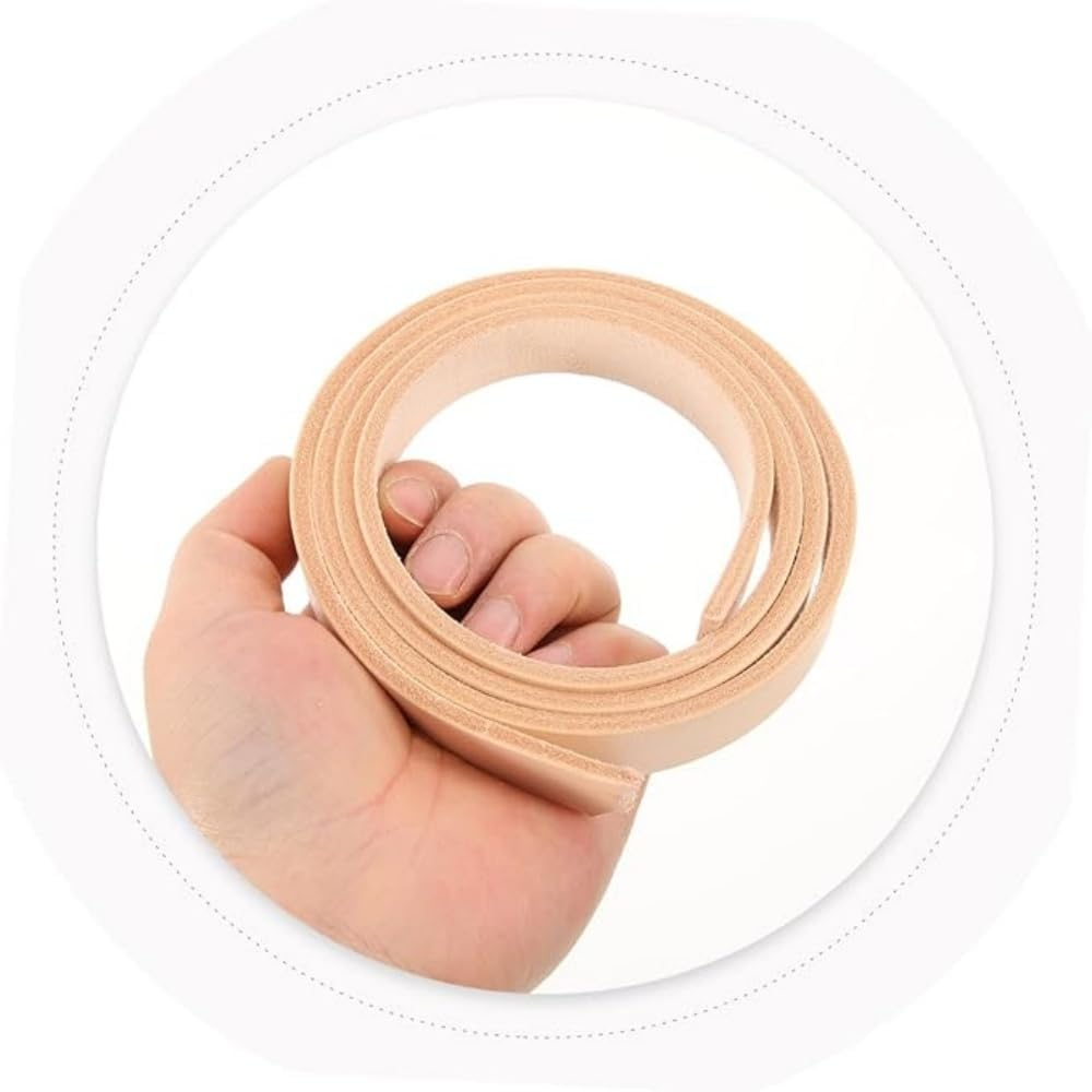 Leather Strip Leather Strap for Bag Vegetable-Tanned Leather Semi-Finished Leather Strap Handcraft Leather Strap Semi-Finished Belt Material Belt Semi-Finished Products image number 3