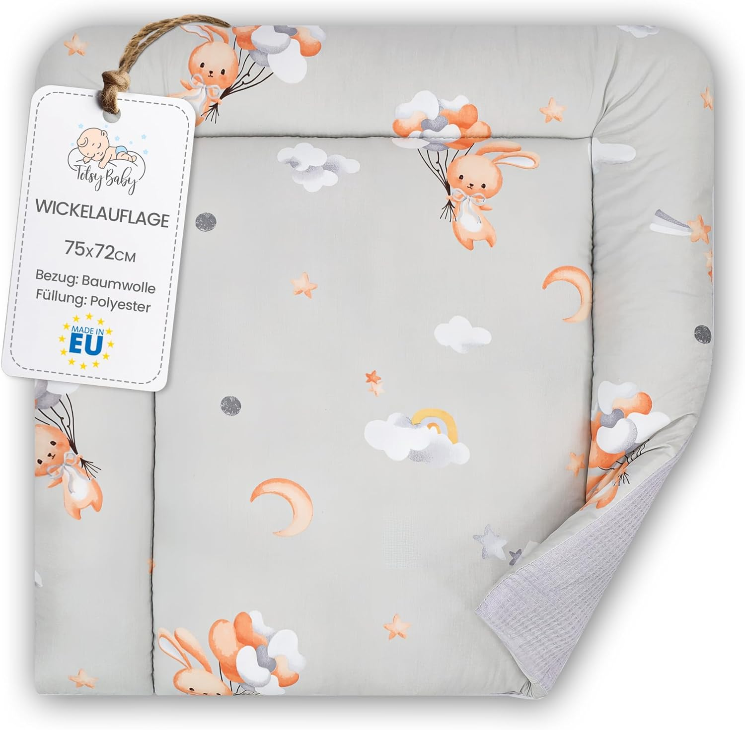 Baby Changing Mat 70 X 50 Cm &ndash; Baby Changing Table with Plan, Waterproof Easy to Clean Mat to Place on a Hemnes or Malm Safari Washing Machine or Dresser image number 2