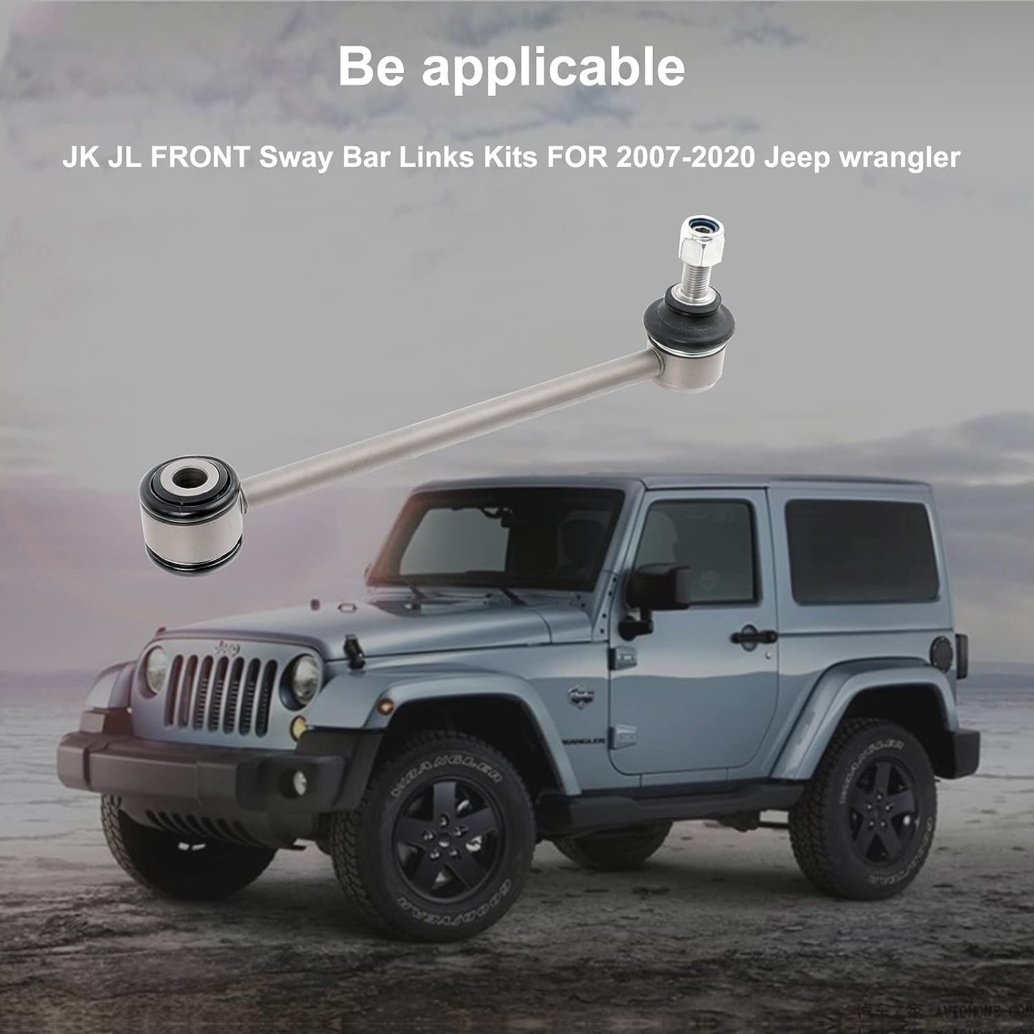 Jk Jl Front Stabilizer Bar Link Kits for Jeep Wrangler 2007-2020 (1-2.5" Lift) image number 5