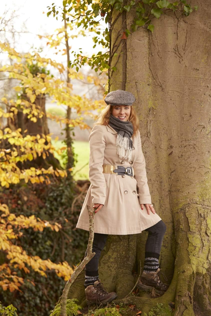 FIA Soft and Warm Irish Wool Plaid Scarf for Men, 12" Wide X 60" Long image number 1