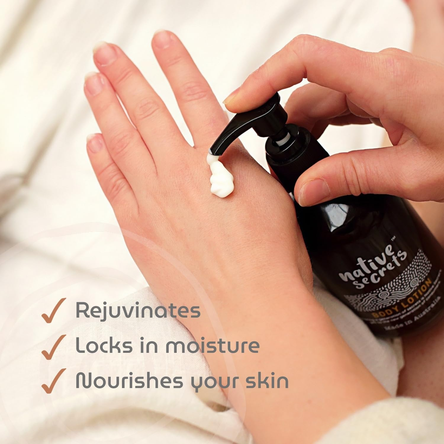 Body Lotion, Powerful Native Australian Botanicals, Wild Harvested Ingredients, Gentle Formula, Vegan, Paraben or Sulphate, Australian Made, 300Ml image number 1