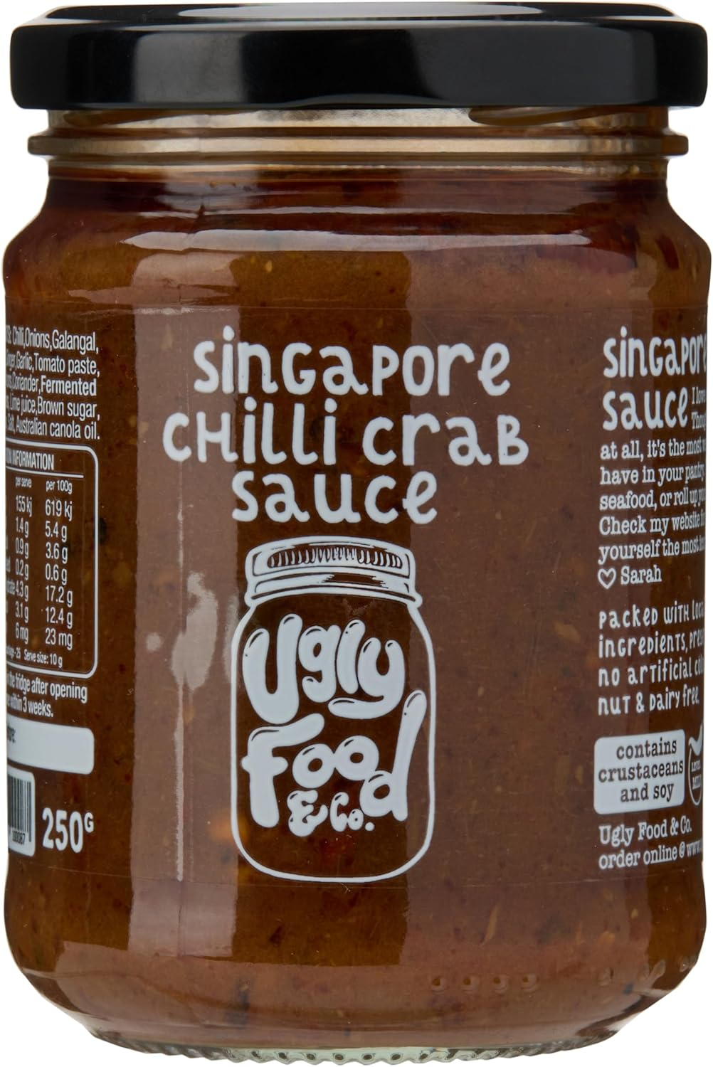 UGLY FOOD and CO - Singapore Chilli Crab Sauce, 250G image number 3