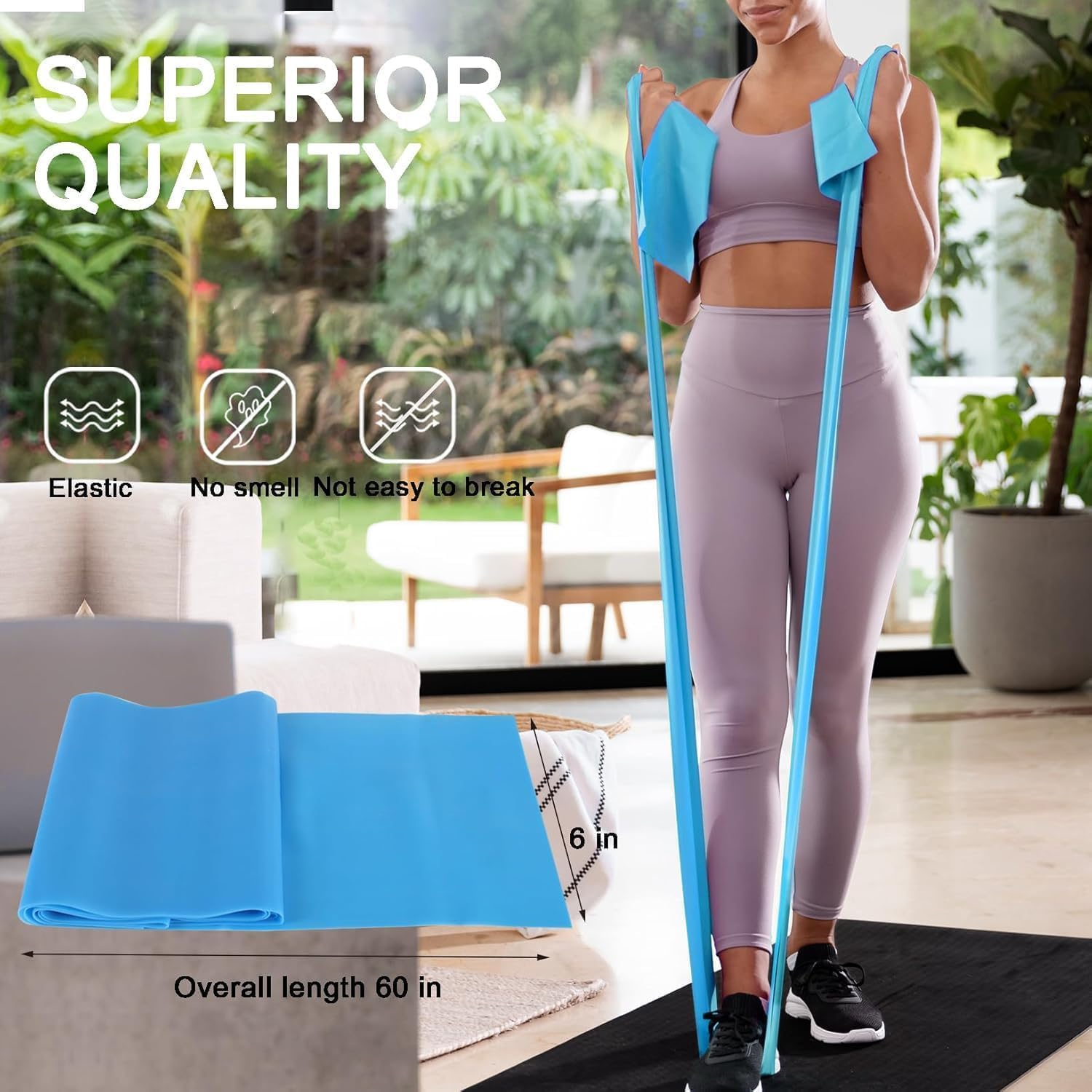 WADY Resistance Bands Set - 3 Loop Exercise Bands for Booty, Legs & Glutes Workout, Stretching Yoga/Pilates Bands for Home & Gym, Elastic Fitness Bands for Women & Men image number 4