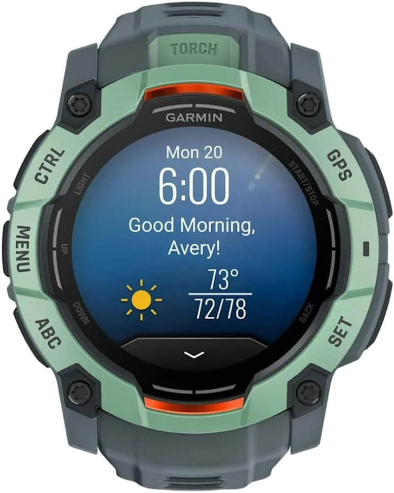 Garmin Instinct 3, 45Mm, AMOLED, Black Bezel with Black Band
