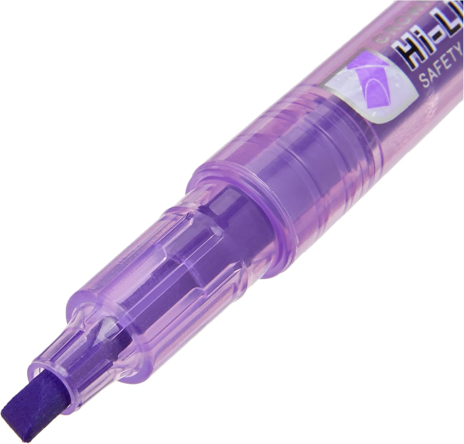 CROWN H-500 Highlighter Pens Chisel Tip Slim Highlighters - Pack of 12 - with Bright Fluorescent Ink - Purple, 876017 image number 4