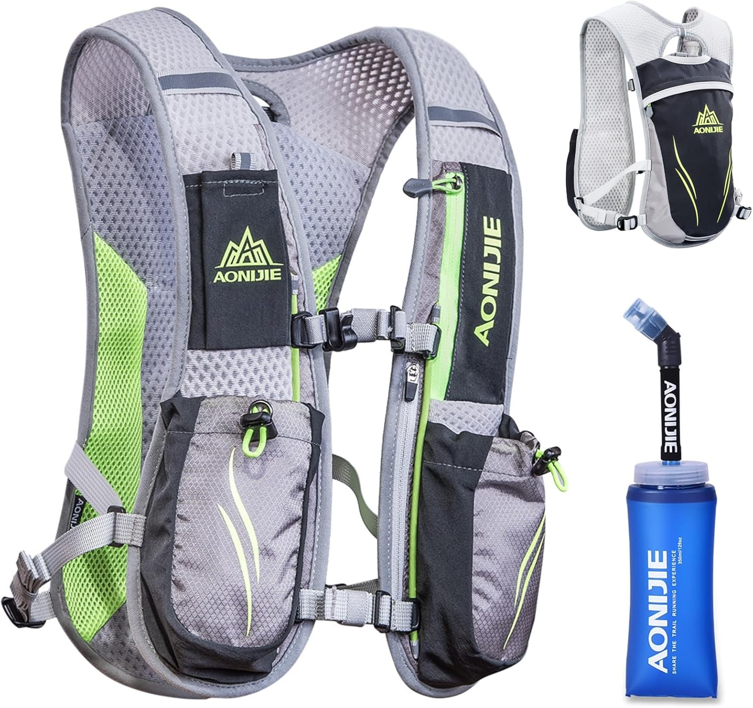 Azarxis Hydration Running Vest Backpack Pack 5.5L for Women and Men Jogging Trail Race Marathon Cycling Hiking