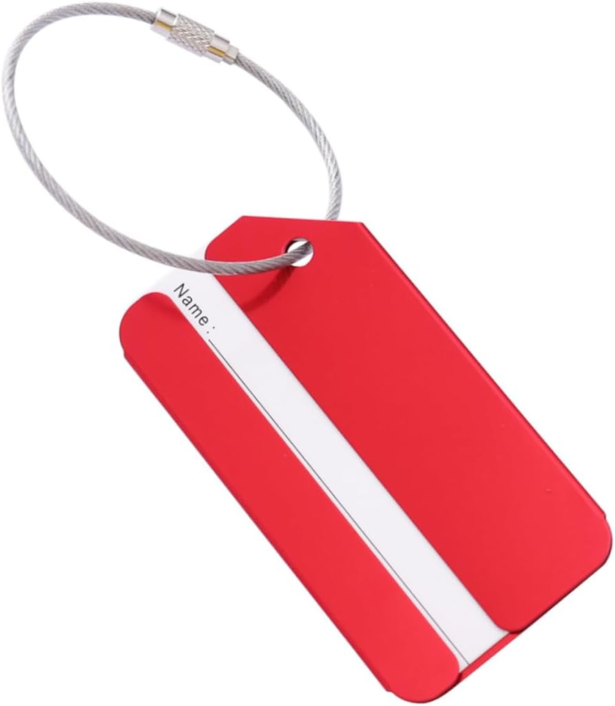 WRITWAA 30Pcs Aluminum Luggage Tags for Travel Fashion Baggage Tag Suitcase Handbag Name Travel Accessories image number 2