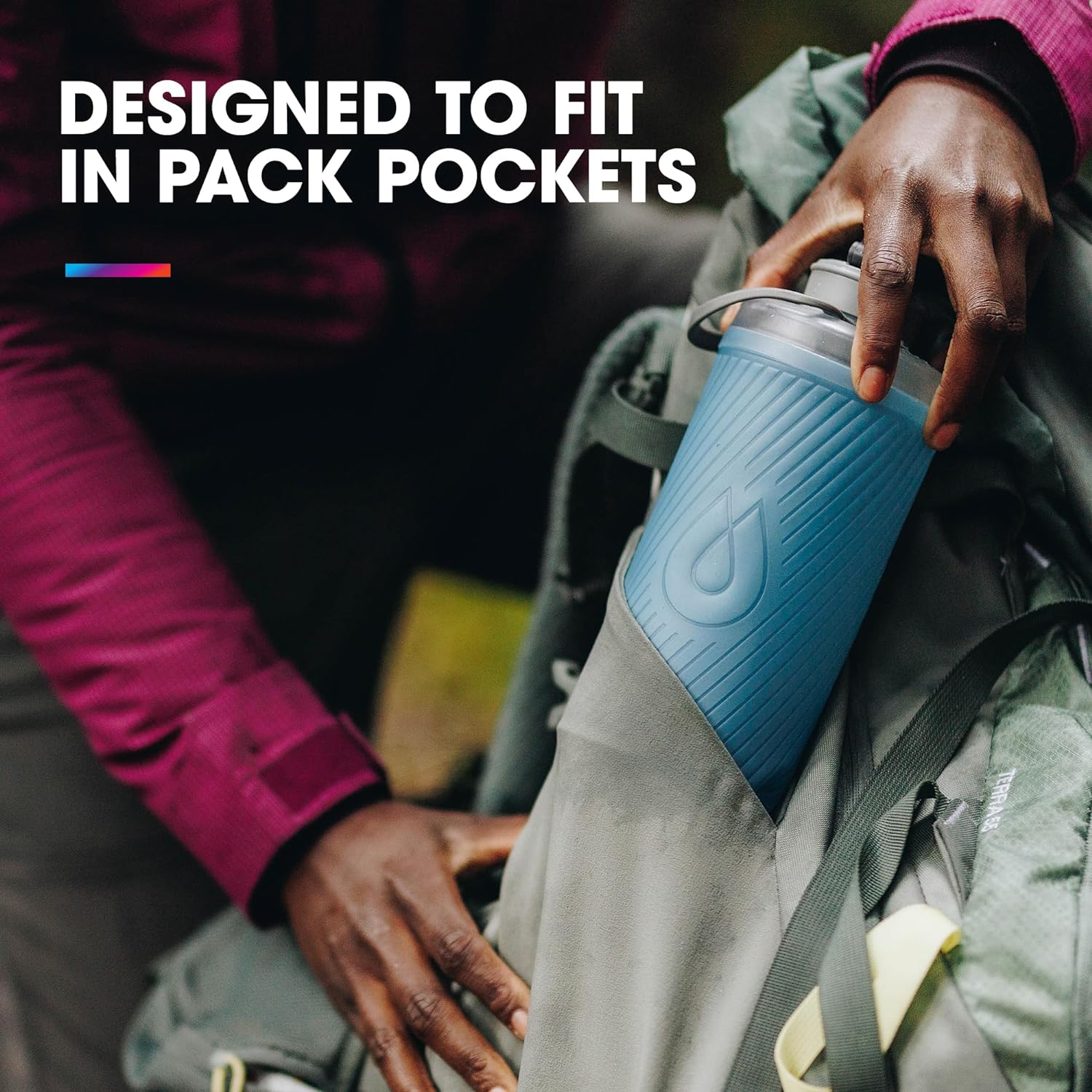 Hydrapak Flux Bottle 1L (Blue) image number 5