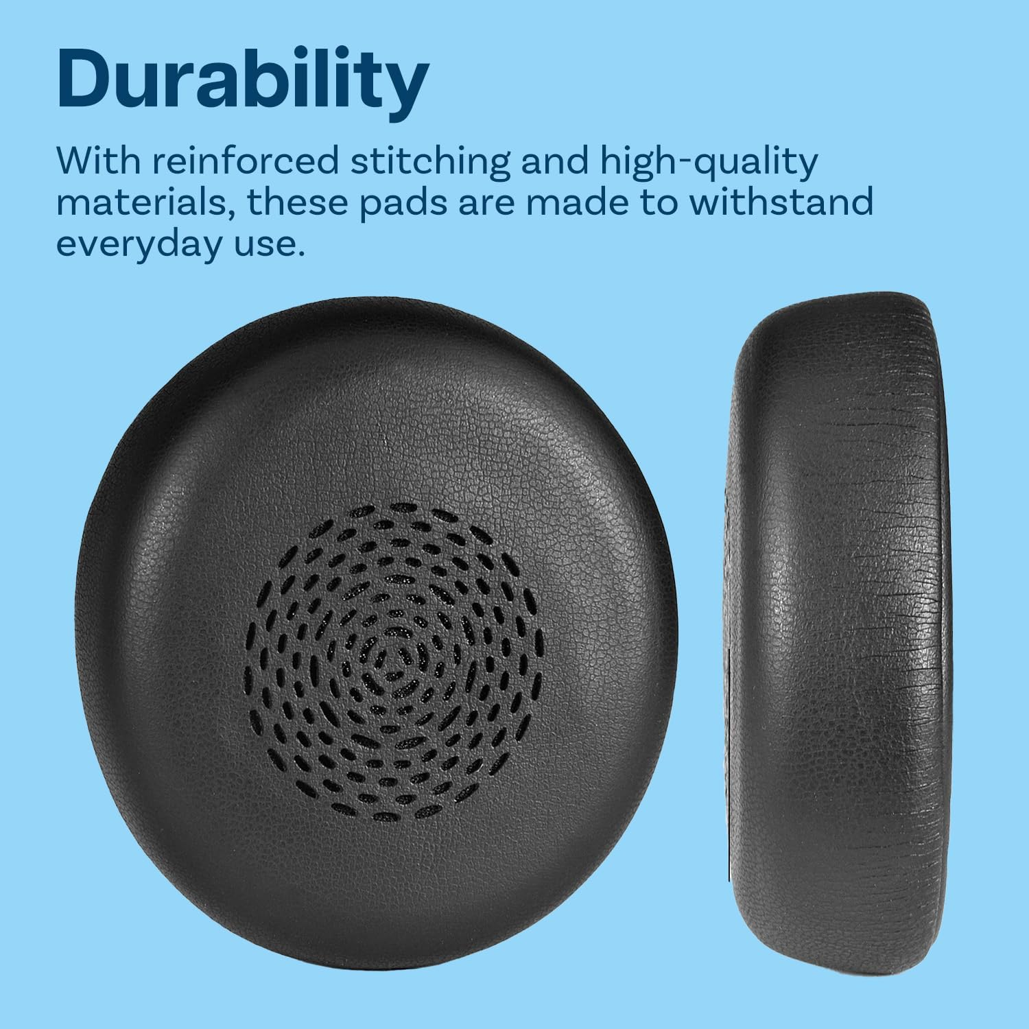 MMOBIEL Replacement Ear Pads for Jabra Evolve2 75 Headphones - Protein PU Ear Pads Cushion - Headphones Ear Pads for Jabra Evolve2 75 - Black image number 3