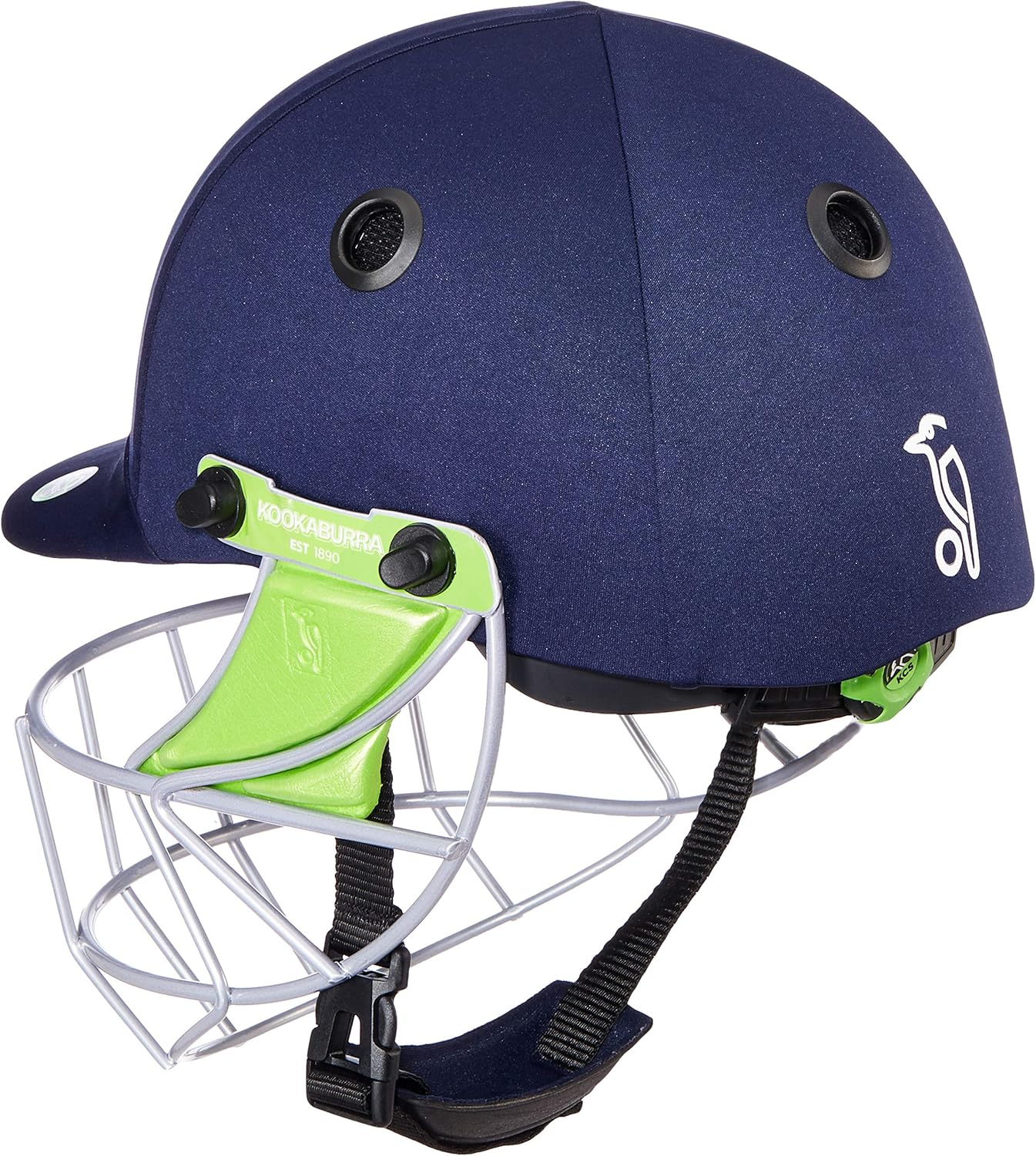 Kookaburra Pro 600 Cricket Helmet (Navy Blue, Small) | Superior Head Protection with Neck Guard | Shock Resistant, Sweat Absorbent, Breathable | Lightweight image number 1