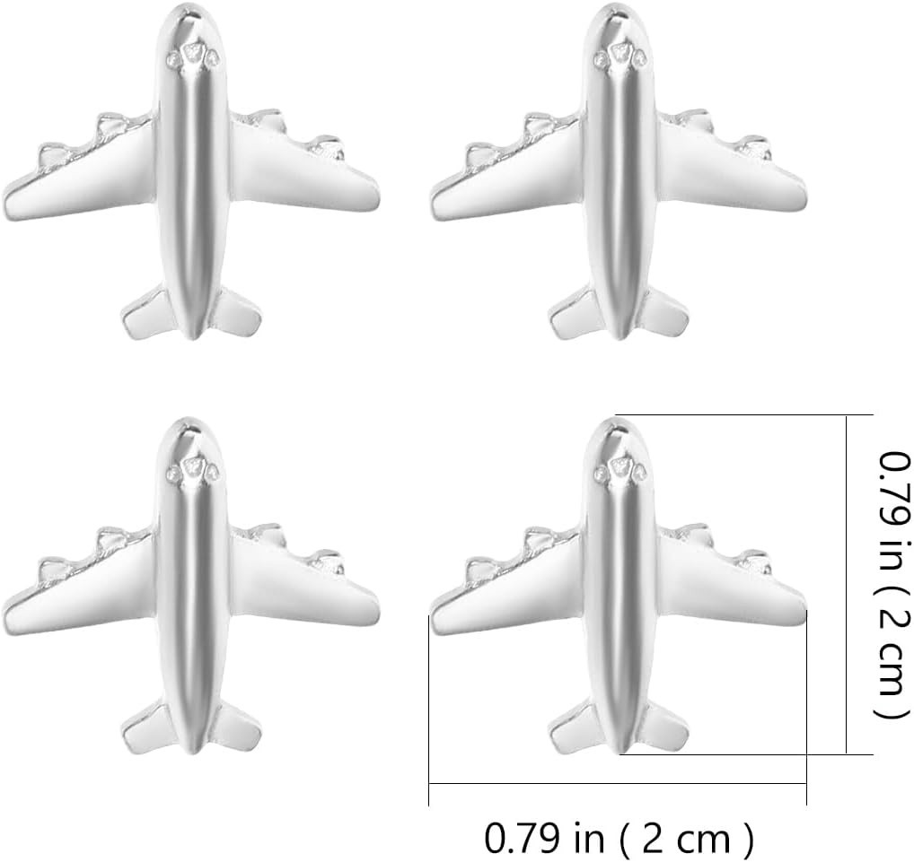 Airplane Thumbtacks 60Pcs Airpane Push Pins Thumb Tacks Decorative Push Pin Paper Photo Memo Document Tack Postcard Drawing Cork Board Bulletin Board Decorative Pushpins image number 3