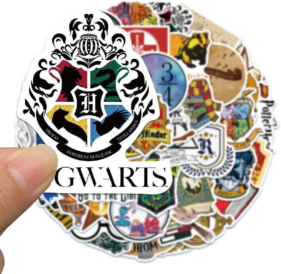 50Pcs Harry Potter Movie Stickers Pack 3 &ndash; Magical Wizarding World Vinyl Decals for Luggage, Laptop, Scrapbooking, and Gifts &ndash; Perfect for Harry Potter Fans and Collectors image number 6