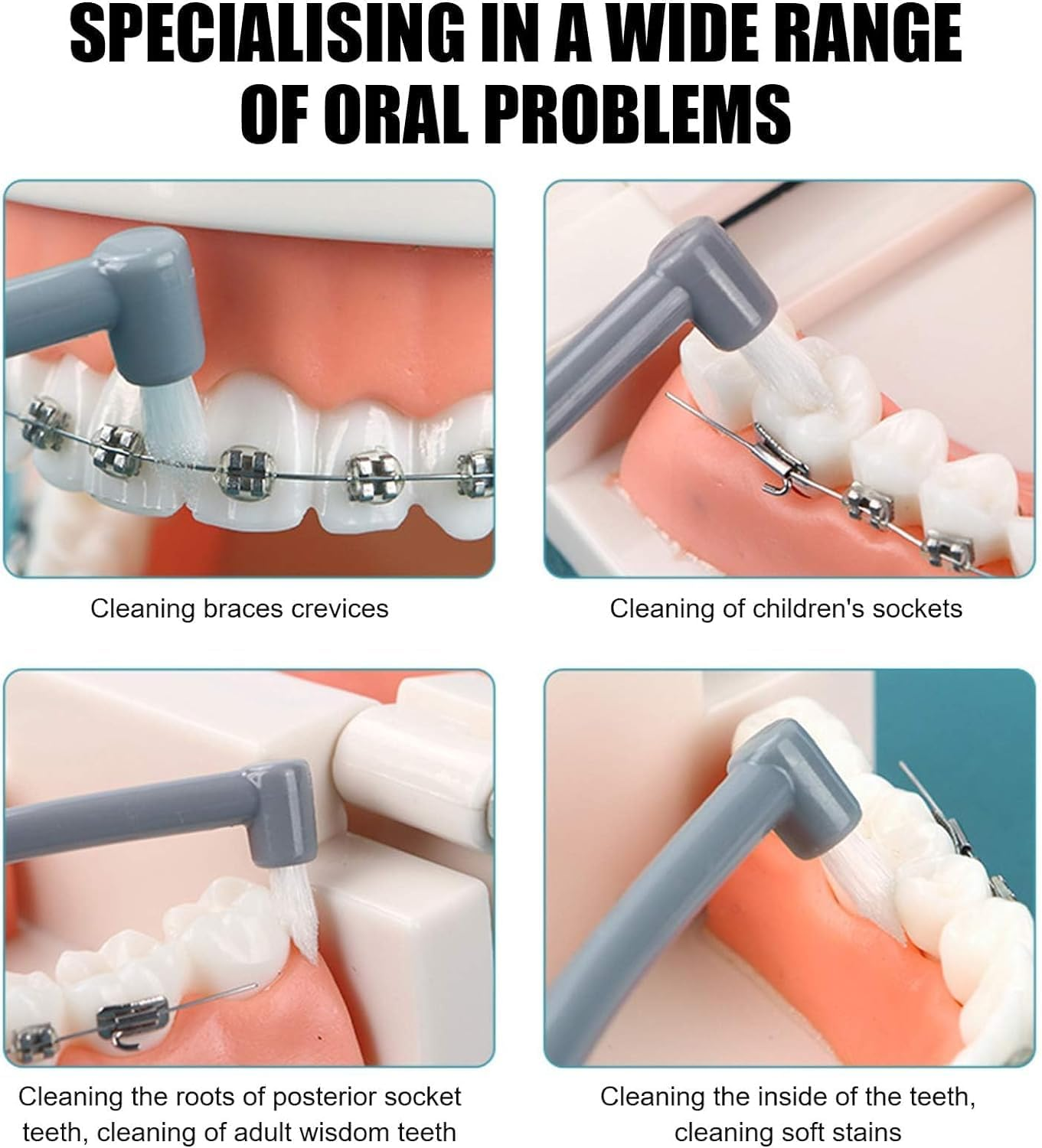 12 Pcs Soft Single Tufted Toothbrush Trim, Betterjonny Interspace Toothbrush, Slim Interspace Teeth Brushes Interdental Brushes for Orthodontic Braces Detail Cleaning image number 3