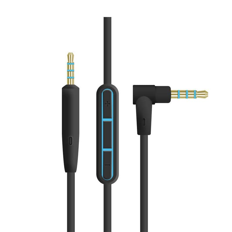 AIMALL 1.35M Audio Cable with Remote Mic for Bose Quietcomfort 25 35 QC25 QC35 Headphones &ndash; Durable Rubber-Coated Cord, Gold-Plated 3.5Mm to 2.5Mm Jack, Android Compatible image number 5