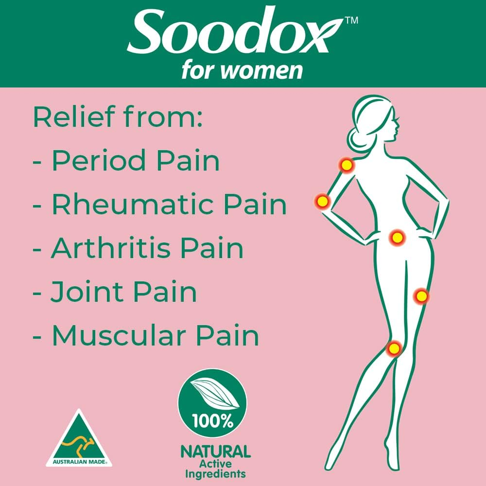 Soodox for Women Pain Relief Cream - 100% Natural Active Ingredients and 100% Australian Made, 75G image number 1