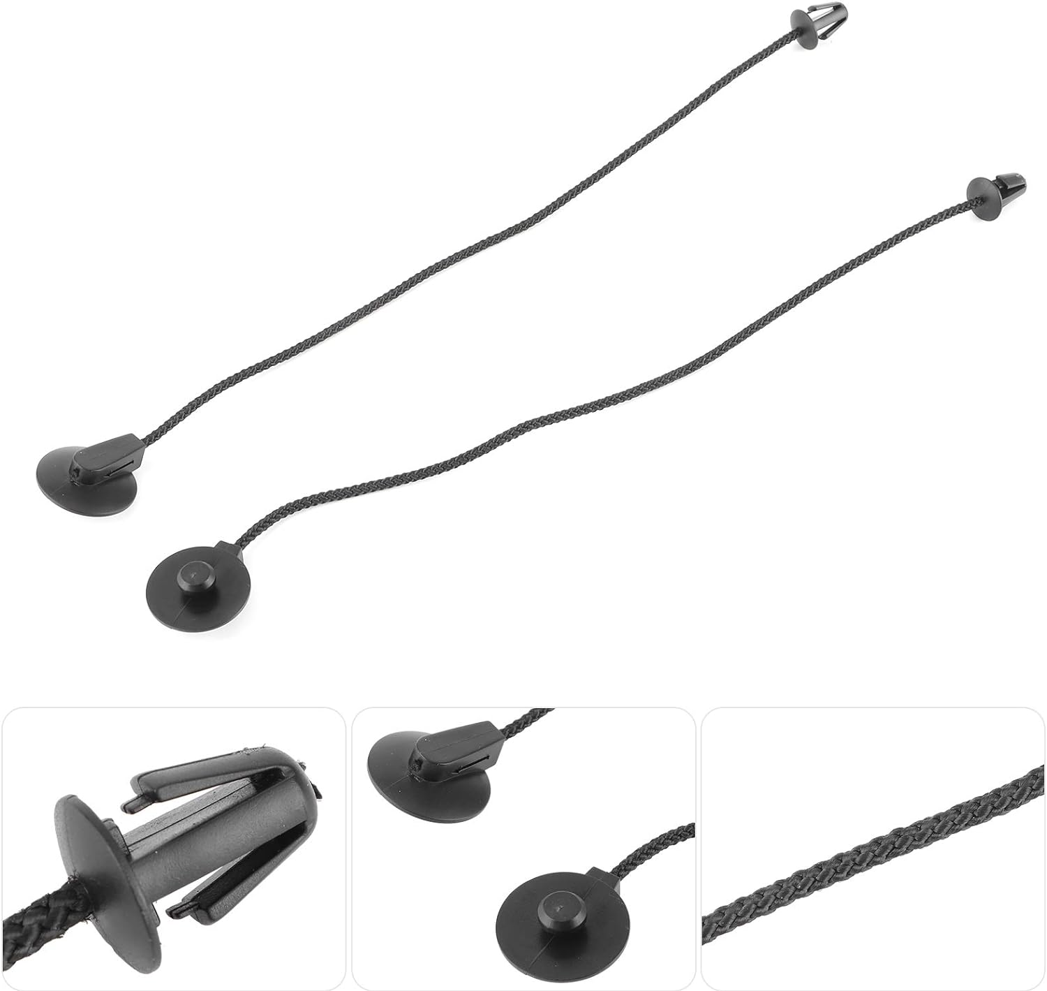 Parcel Shelf Fixing Strap, 2Pcs Parcel Shelf Fixing Cord Package Tie Down, CV6Z5846538A, Rear Inner Tonneau Hatch Cover Lift String Strap Fit for Focus MK3 2012‑2017 image number 4