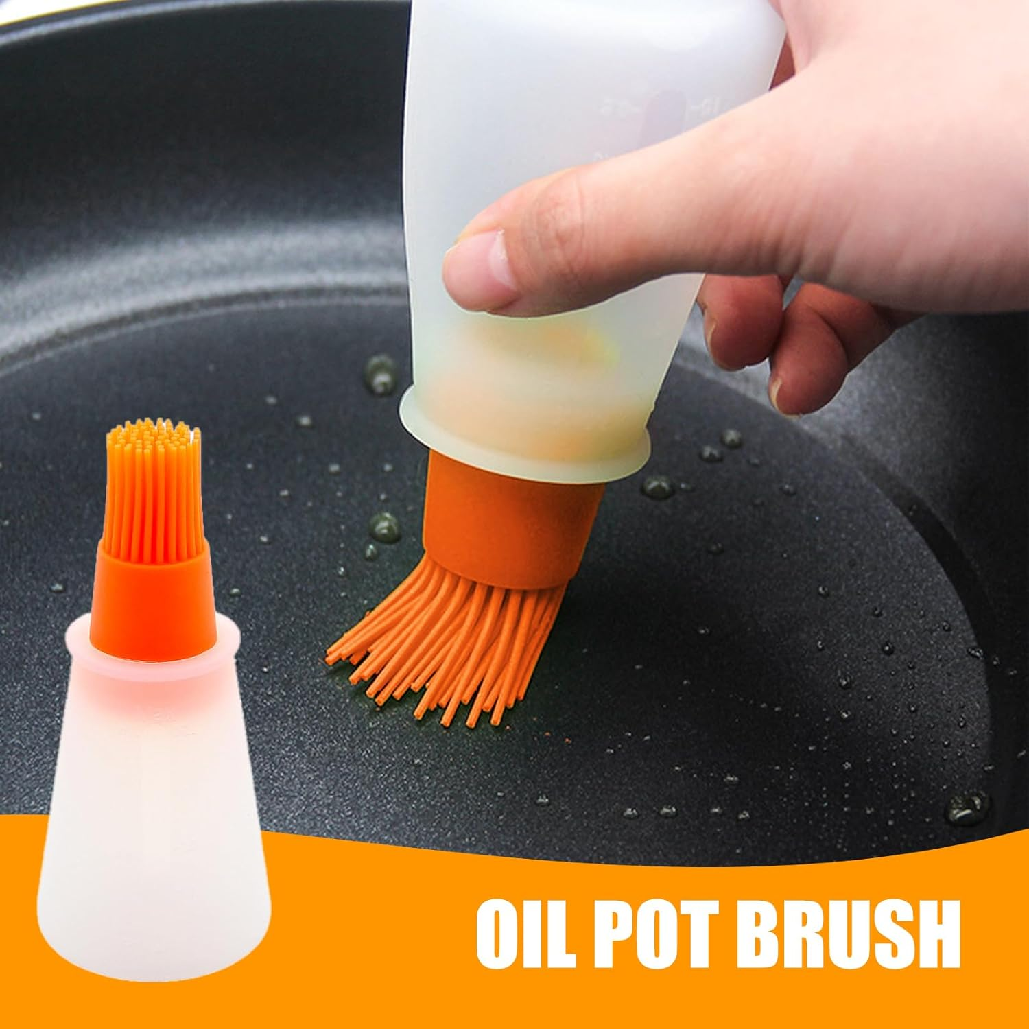 HSHGZSR Stainless Steel Brazilian Vertical Spit Stand Vertical Skewer Skewer for Grill Vertical Skewer Stand with 3 Removable Spikes 8/10/12 Inch and Oil Brush for Tacos Kebabs image number 6