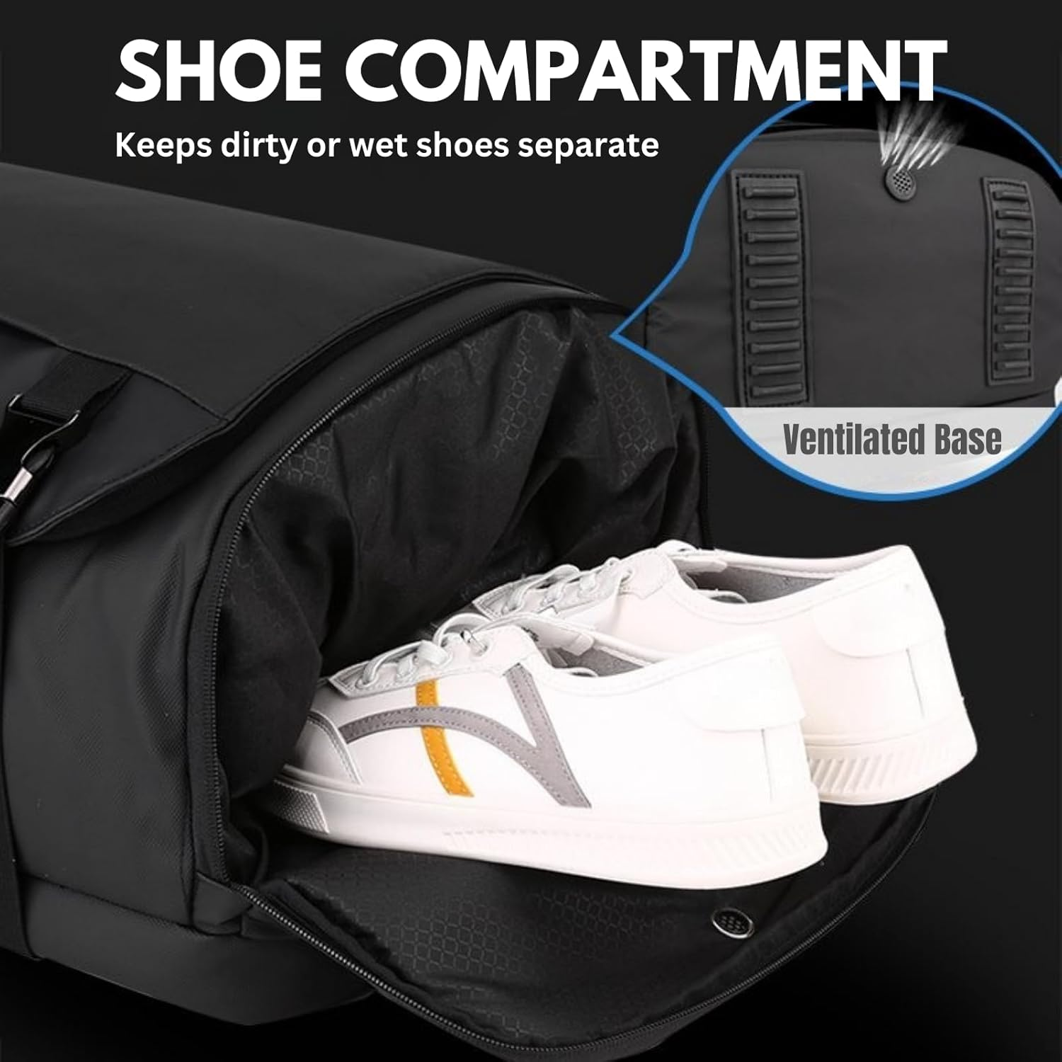 Laptop Backpack,Travel Laptop,Waterproof with Large Shoe Compartment, Side-Open Design, USB-C Charging Port, Anti-Theft for Men & Women, Travel, Hiking, School, Laptop Work Bag, 15 Inch. image number 3